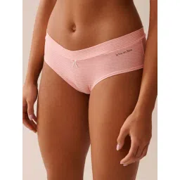 La Vie En Rose Pink Cotton Striped Panties-picture-36
