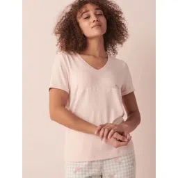 La Vie En Rose Pink Printed T-Shirt-picture-41