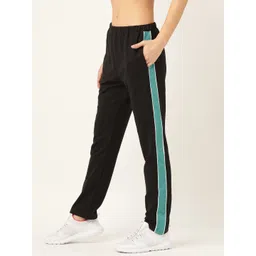 Laabha Women Black Solid Track Pants-picture-16