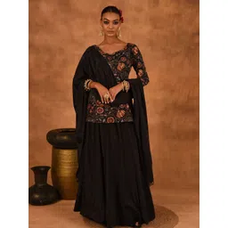 Laalzari Embroidered Ready to Wear Lehenga & Blouse With Dupatta-picture-27