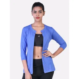 LAASA  SPORTS Women Blue Shrug-picture-18
