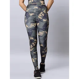 LAASASPORTS Women Printed Dri-Fit Ankle Length Tights-image-13