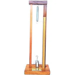 Lab Instruments Wooden Spring constant Unit with 5x100gm Weight-picture-32