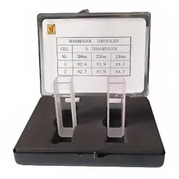 Lab Junction 10 mm Path Length 3.5 ml Capacity Quartz Cuvette for Spectrophotometer Pack of 2 Pcs-picture-33