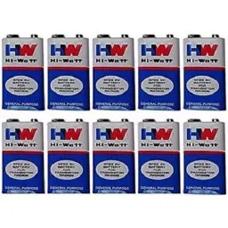 Lab Junction HW Long Life Zinc Carbon Battery LJ-6F22 9V-3 Pack of 10 Pcs-picture-11