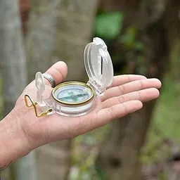 LABART Metal Case Floating Luminous Dial Foldable Engineer Directional Compass-picture-15