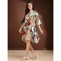 LABEL AARNA Women Printed Kaftan Dress image 5