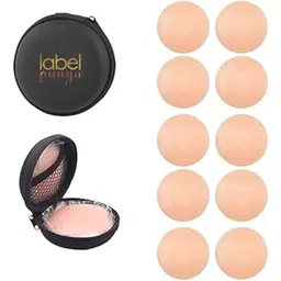 label punya Nipple Covers Reusable Comfortable Invisible Adhesive Silicone Pasties for Women, Breast Petals-picture-48