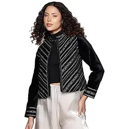 label ritu kumar Black Vera Jacket-picture-12