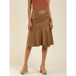 Label Ritu Kumar Brown Midi Skirt-picture-24
