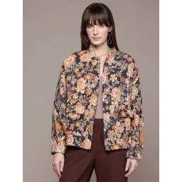 Label Ritu Kumar Multicolor Relaxed Fit Floral Print Jacket image 1