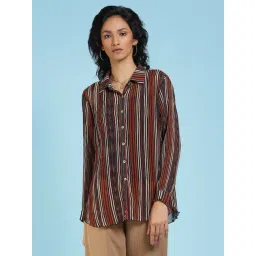 Label Ritu Kumar Multicolor Striped Shirt-picture-42