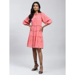 Label Ritu Kumar Pink A Line Dress-picture-22