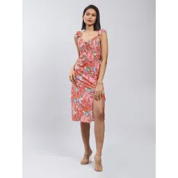 Label Ritu Kumar Pink Floral Midi Dress-picture-39