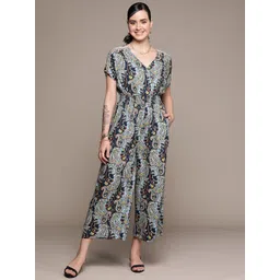 Label Ritu Kumar Printed Basic Ethnic Jumpsuit-picture-32