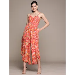 Label Ritu Kumar Printed Basic Jumpsuit-picture-33
