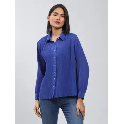 Label Ritu Kumar Royal Blue Shirt-image-48