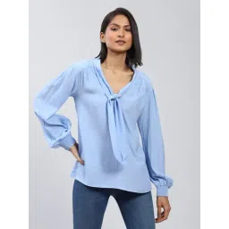 Label Ritu Kumar Sky Blue Top-picture-10