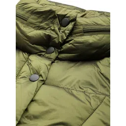 Label Ritu Kumar Women Solid Puffer Jacket image 2