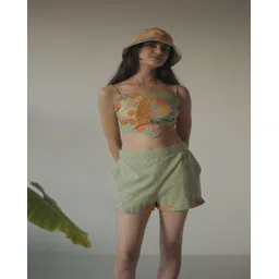 LABEL SUGAR Women Relaxed Fit Mid-Rise Cotton Shorts-picture-19