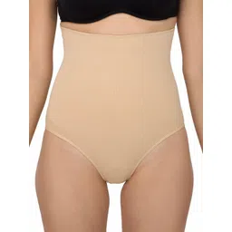 Laceandme Beige Women Tummy Control High Waist Shapewear 4167-picture-32