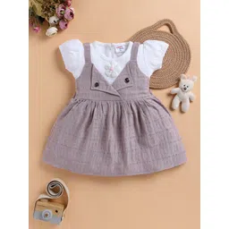 LACKii DOLL Girls Puff Sleeve Applique Fit & Flare Dress-picture-16