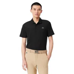 Lacoste Black Regular Fit UV Protect Golf Polo T-Shirt-picture-39