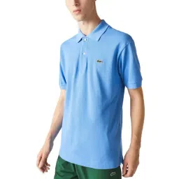 Lacoste Blue Cotton Regular Fit Polo T-Shirt-picture-12