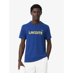 Lacoste Blue Regular Fit Embroidered T-Shirt-picture-25