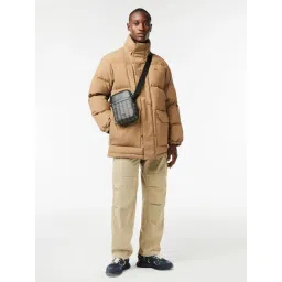 Lacoste Core Black PVC Printed Cross Body Bag-picture-11