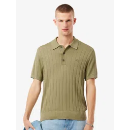 Lacoste Fluid Men Ribbed Knit Polo Collar Sweater-picture-30