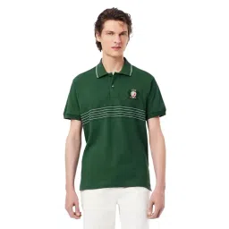 Lacoste Green Classic Fit L.12.12 Embroidered Shield Polo T-Shirt-picture-28