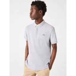 Lacoste Grey Cotton Regular Fit Polo T-Shirt-picture-45