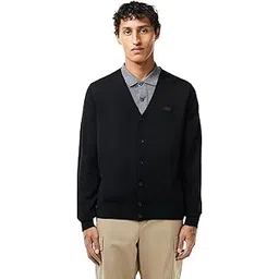 lacoste Men's Wool Modern Cardigan Sweater-picture-13