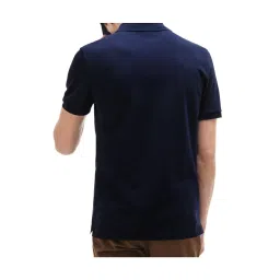 Lacoste Navy Blue Slim Fit Cotton Polo T-Shirt image 2