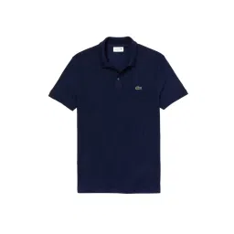 Lacoste Navy Blue Slim Fit Cotton Polo T-Shirt image 3