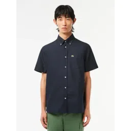 Lacoste Navy Cotton Regular Fit Shirt-picture-33