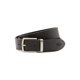 Lacoste Pin and Flat Black Leather Formal Belt for Men-picture-30