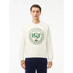 Lacoste White Loose Fit Printed Sweatshirt-picture-23