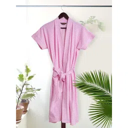 LacyLook Women Striped Bath Robe-picture-14