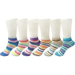 ladies hub Cotton Loafer Socks - Pack of 6-picture-49