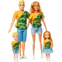ladli Family Doll Set- Father, Mother, Daughter, Son – Movable Arms & Legs for kids-picture-13