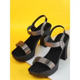 LADOO'S Leather Wedge Sandals-picture-15