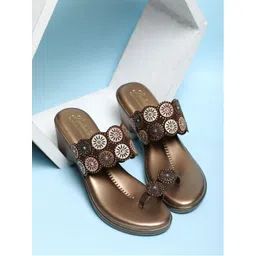 LADOO'S Printed Block Sandals-picture-16