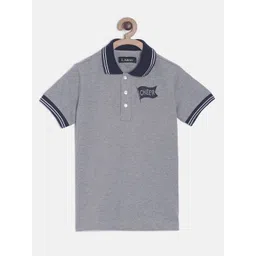 LAdore Boys Grey Solid Polo Collar T-shirt-picture-55