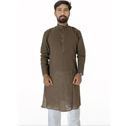 LADSLOOM Men Solid Cotton Kurta-picture-42