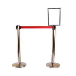 Ladwa 2.25 m Red Tape Que Manager with A4 Sign Plate LSI-QMR-A4-P2-N,(2 Pcs)-picture-16