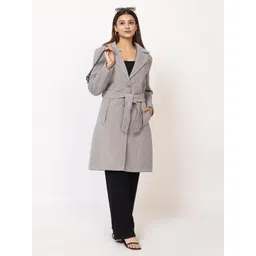 lady leaf Suede Solid Coat For Women-picture-15