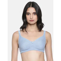 Lady Love Blue Solid Non-Wired Non Padded Minimizer Bra LLBR2014-picture-13