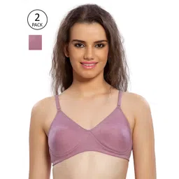 Lady Love Pack Of 2 Pink Cotton Bra-picture-14